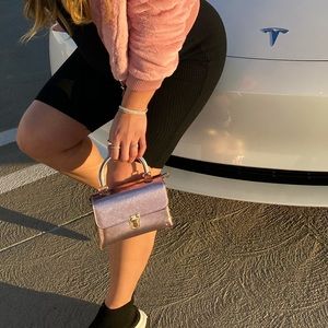pink chrome bag